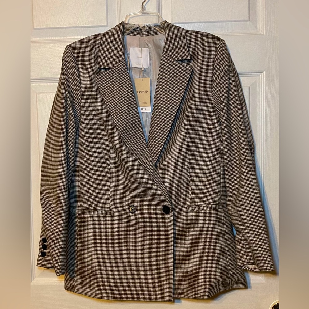 Mango Double Breasted Blazer Size L